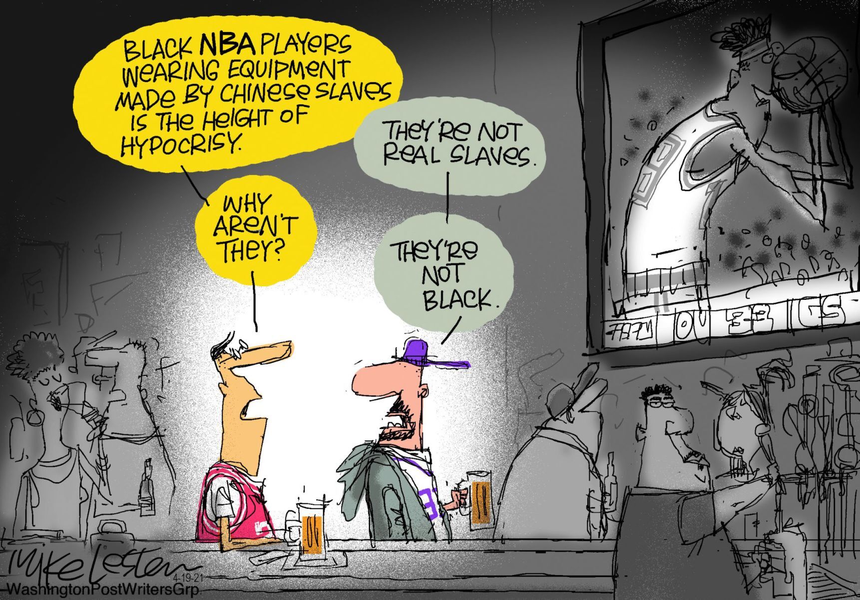 Mike Lester cartoon